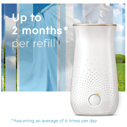 Glade Sense & Spray Pure Clean Linen Air Freshener Holder and Refill x4
